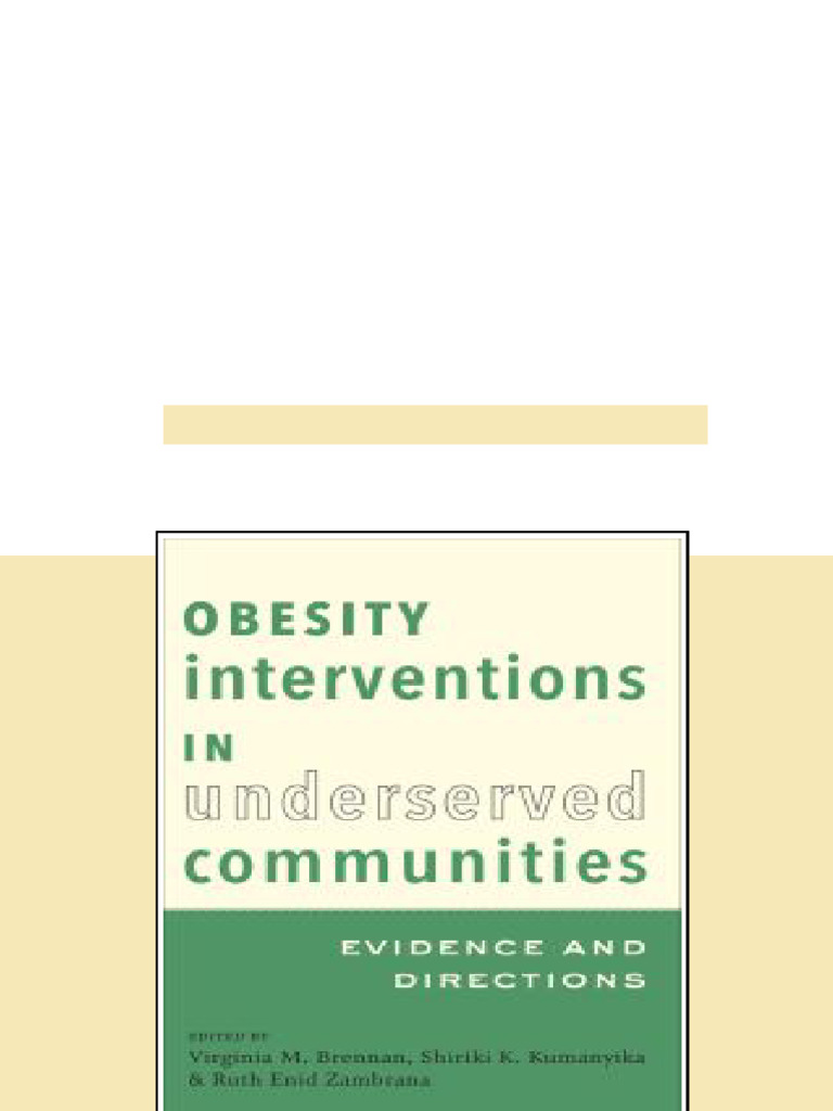 (Ebook) Obesity Interventions in Underserved Communities : Evidence and ...