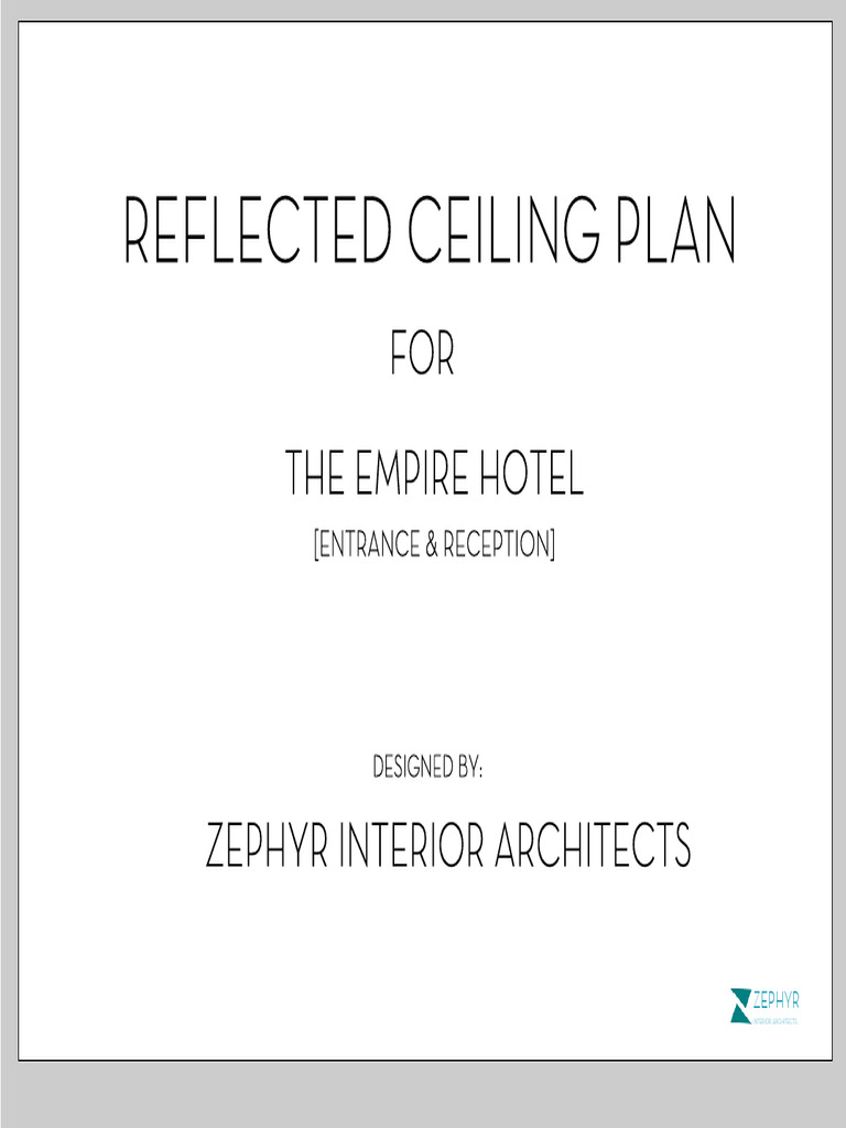 Empire Hotel Reflected Ceiling Plan | PDF