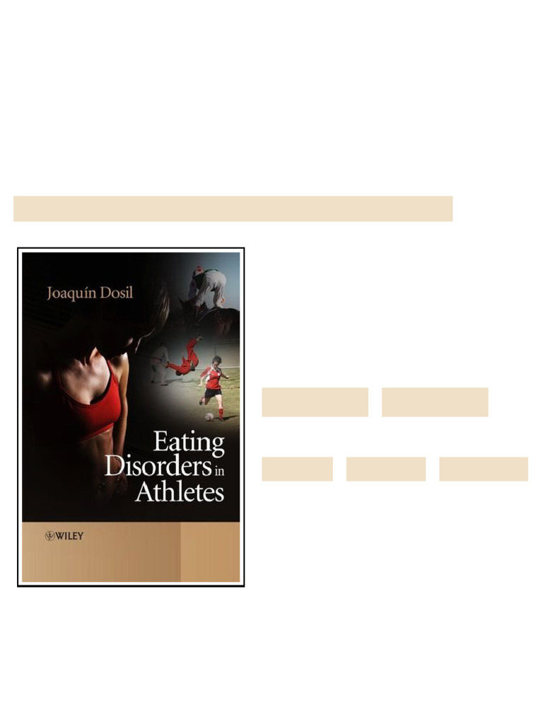 Eating Disorders in Athletes 1st Edition Joaquin Dosil - ebook and ...