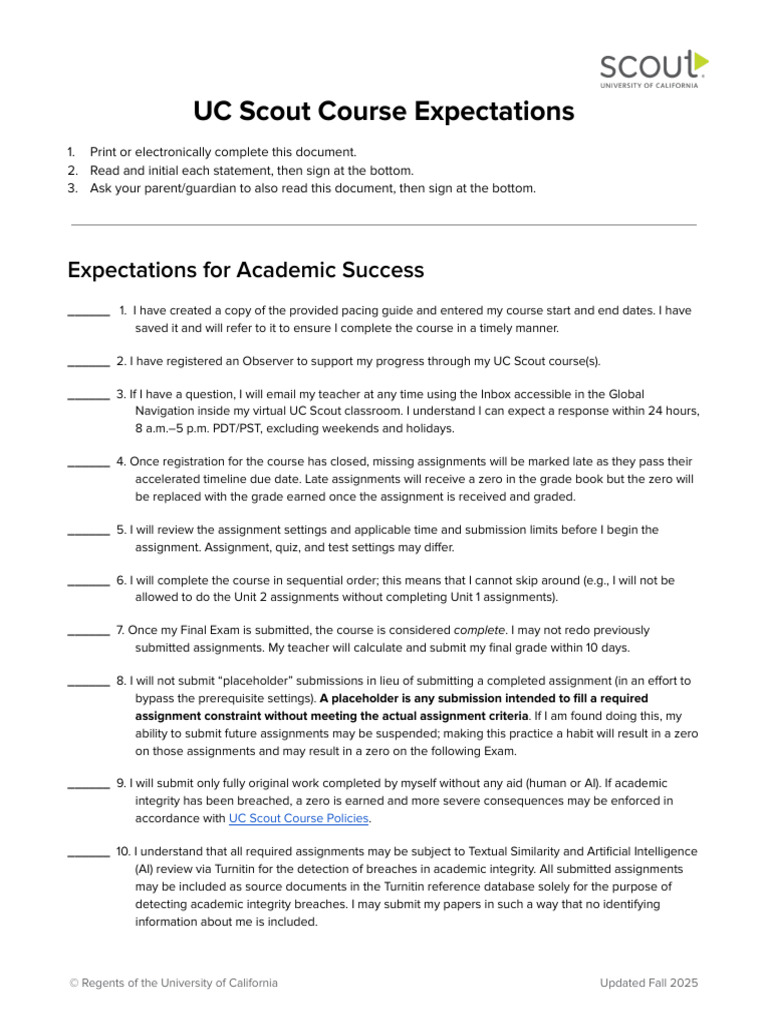CourseExpectations_3 | PDF | Turnitin