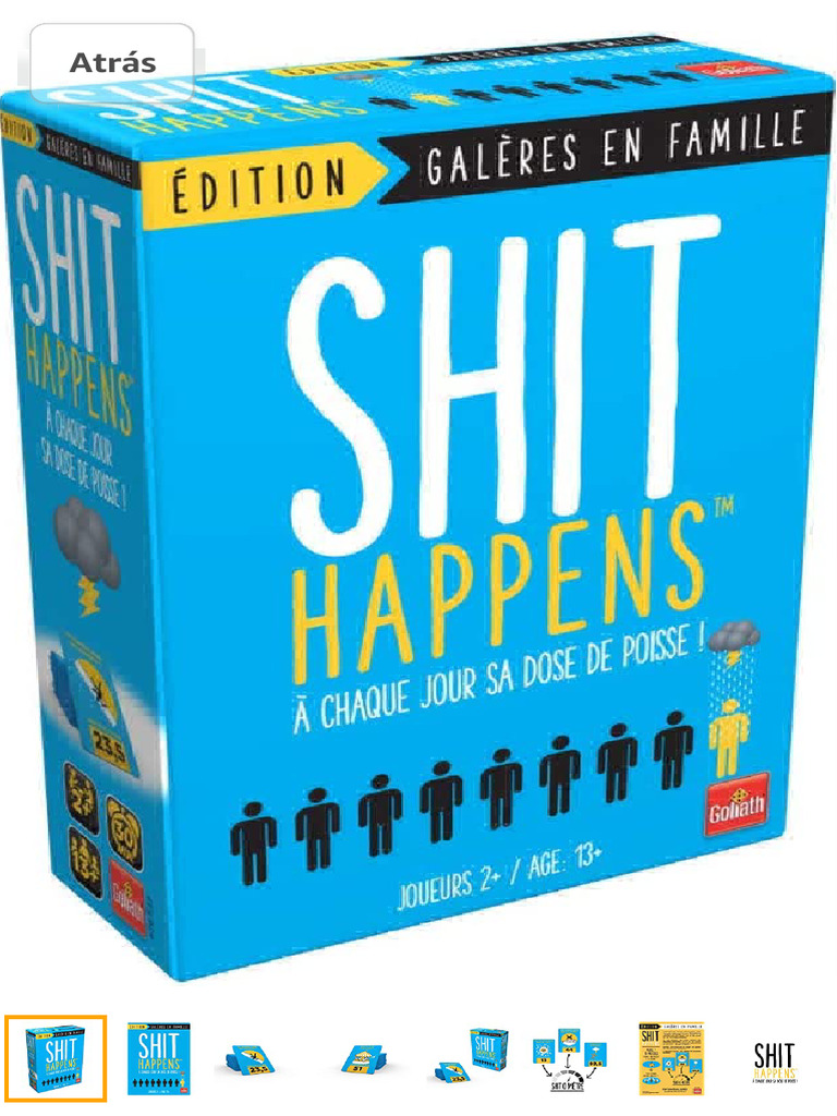 Shit Happens - Edizione Galères In Famiglia | Gioco Di Carte Per Adolescenti E Adulti | 200 Carte Deliranti | Goliath - 4