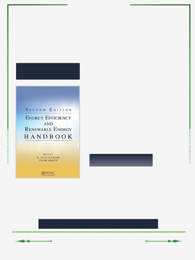 Energy Efficiency and Renewable Energy Handbook Second Edition D. Yogi ...