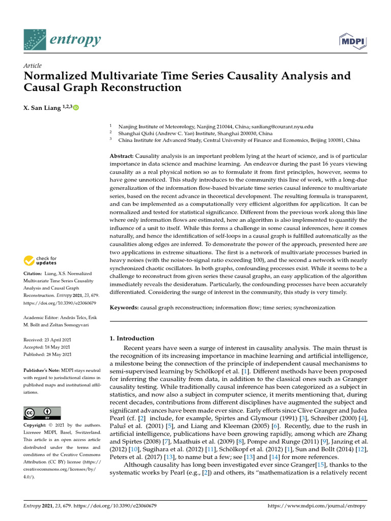 5. Causal Graph TS | PDF | Time Series | Causality