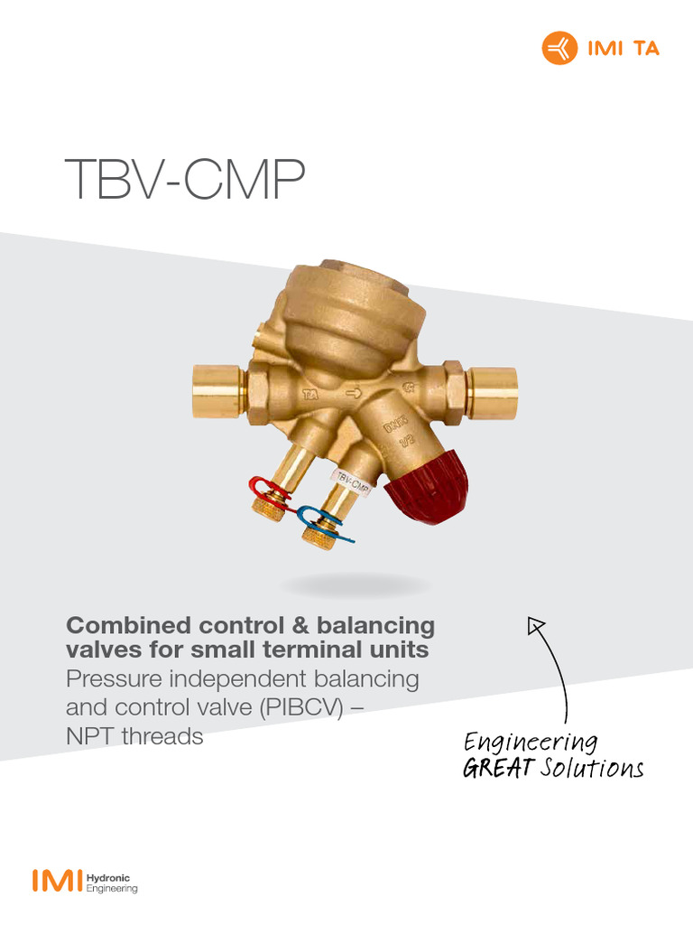 TBV-CMP: Pressure Independent Control Valve | PDF | Valve | Pressure ...