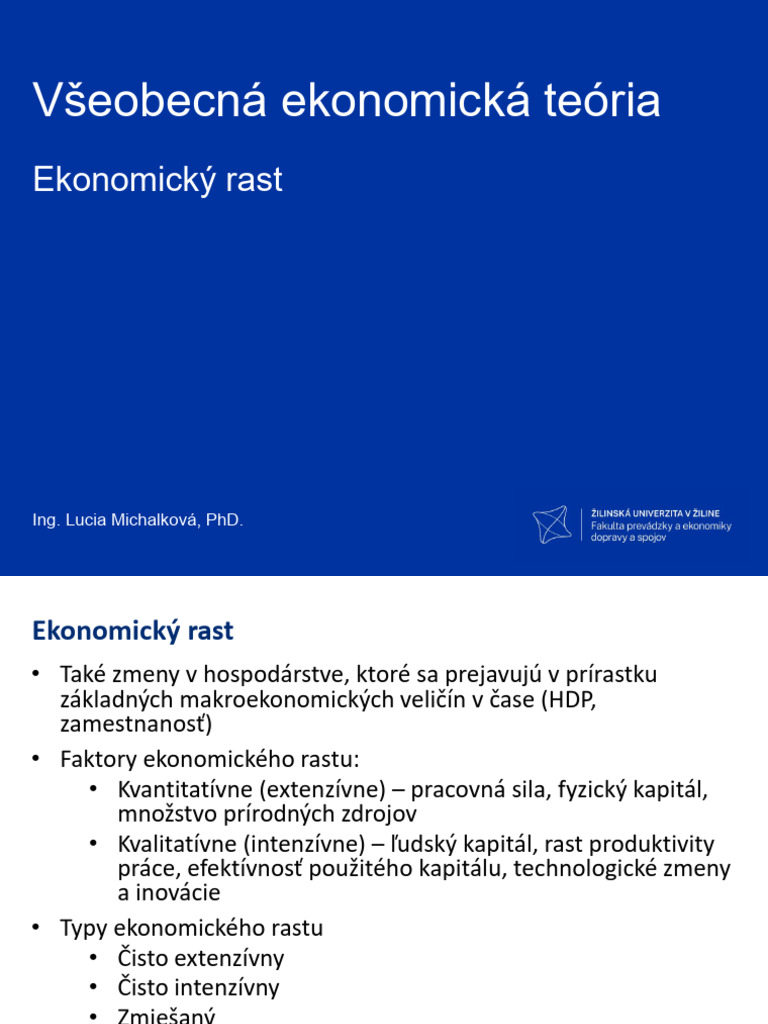 13 Ekonomický Rast | PDF