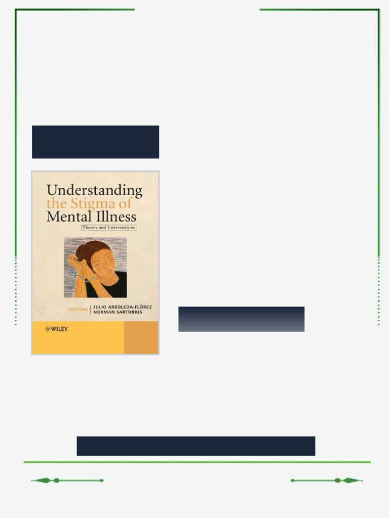 Understanding the Stigma of Mental Illness Theory and Interventions 1st ...
