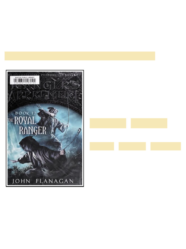 The Royal Ranger 1st Edition John Flanagan - ebook and textbook ...