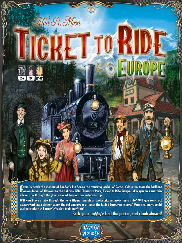 Ticket to Ride Europe Anniversary Edition | PDF | Color