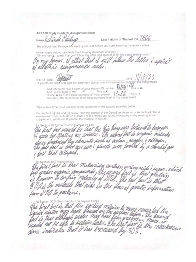 Assignment Sheet | PDF