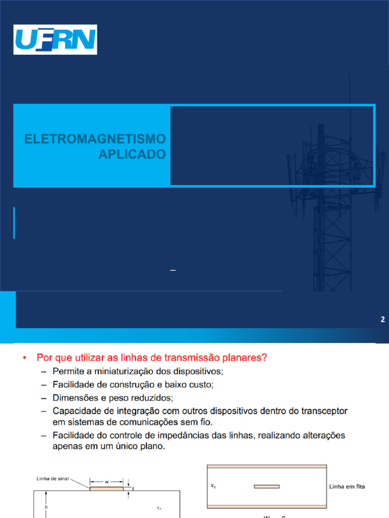 Linhas Planas em Eletromagnetismo | PDF