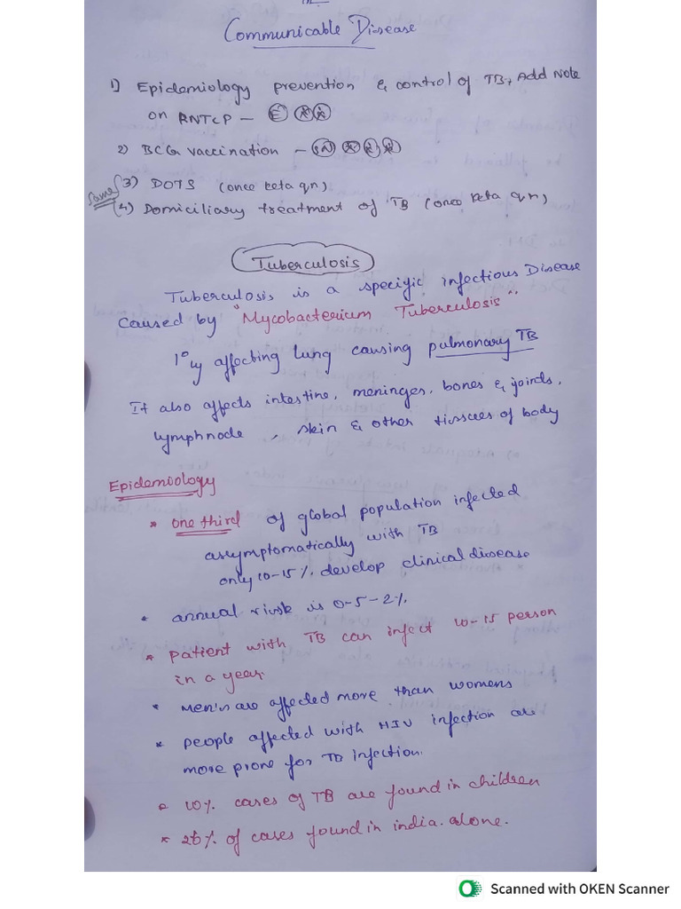 Communicable Disease - PART 1 | PDF