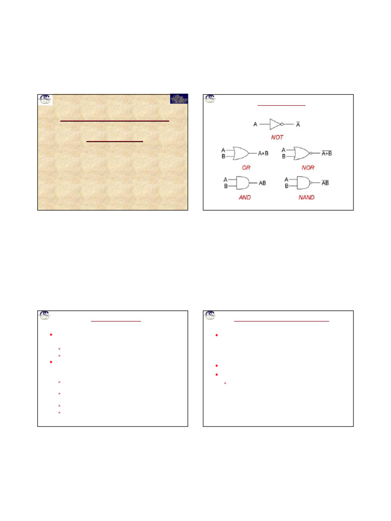Combinational Logic Design Basics | PDF | Boolean Algebra | Teaching ...