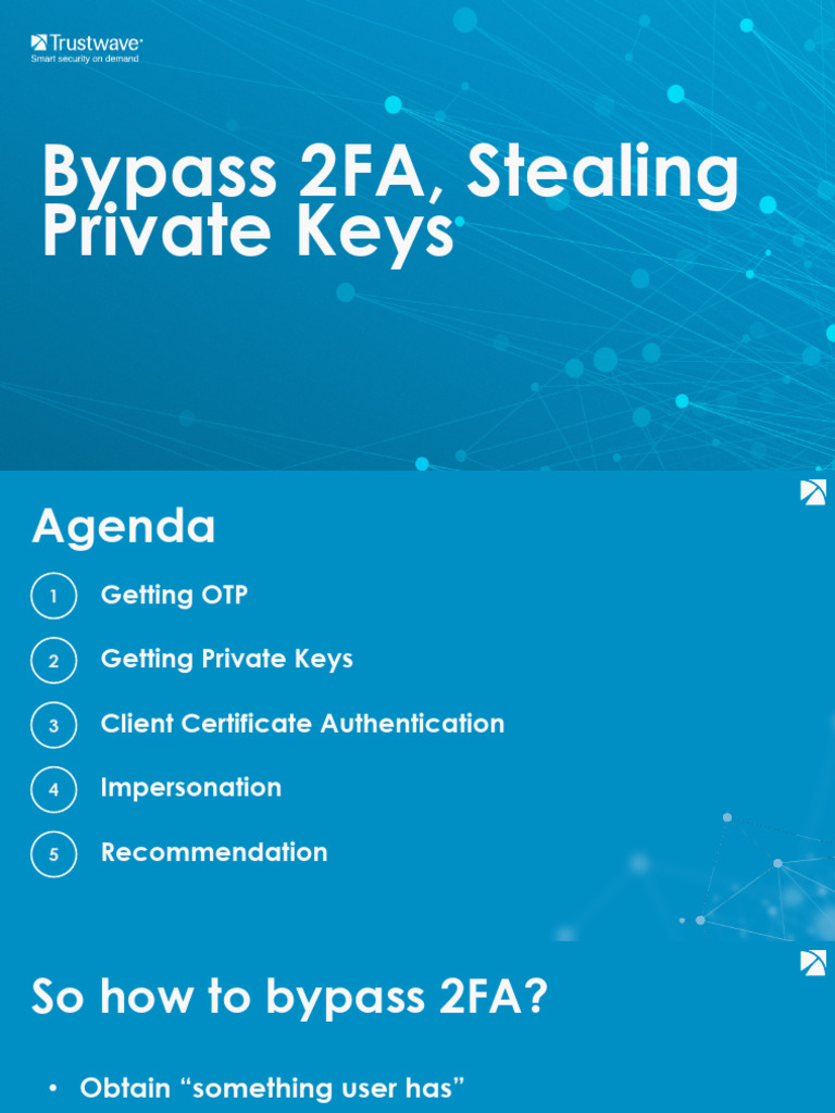 Bypass 2FA Stealing PrivateKeys | PDF | Public Key Cryptography ...