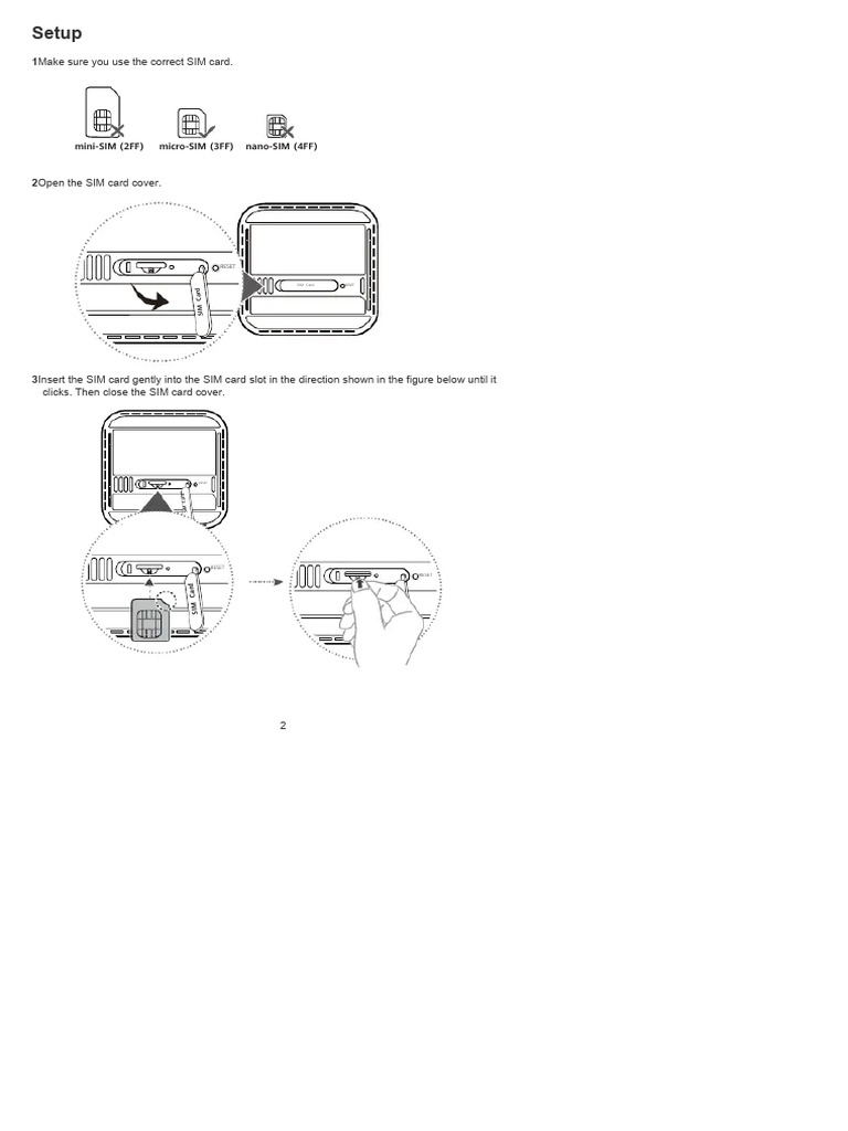 How to Insert a SIM Card Properly | PDF