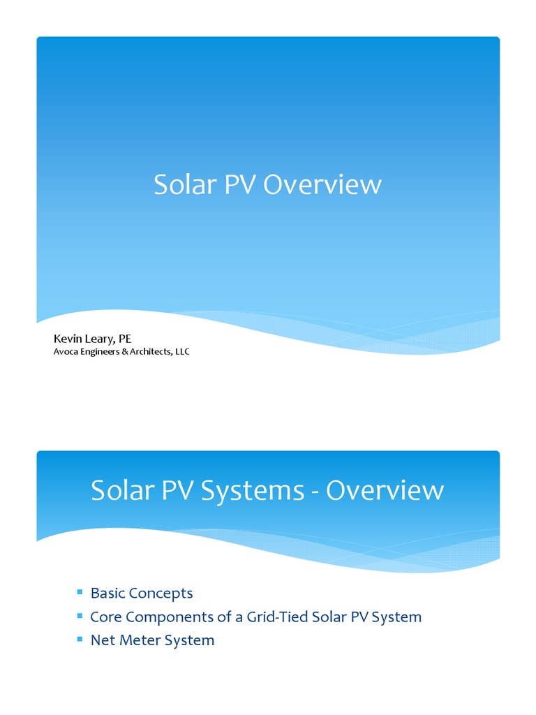 Solar PV System Components Explained | PDF | Photovoltaic System ...
