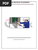 Electric Panel Installation Method Statement | PDF | Fuse (Electrical ...