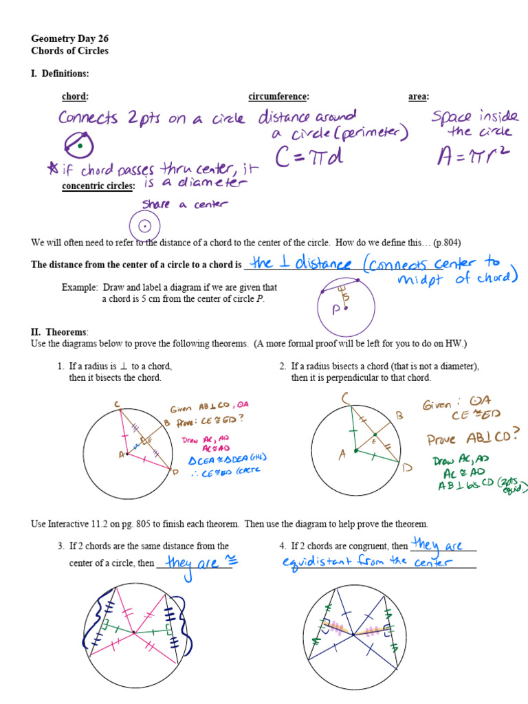 SS+Day+26+notes | PDF | Circle | Perpendicular