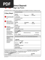 Direct Deposit Authorization Form | PDF