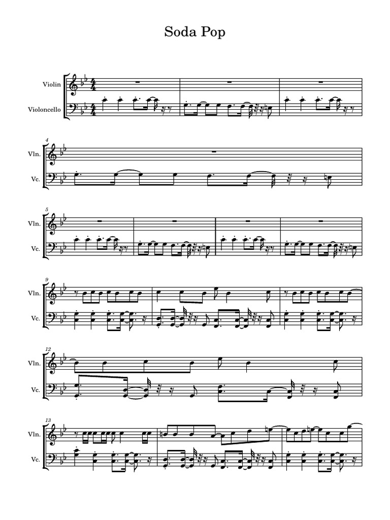 Soda Pop and String Instruments | PDF