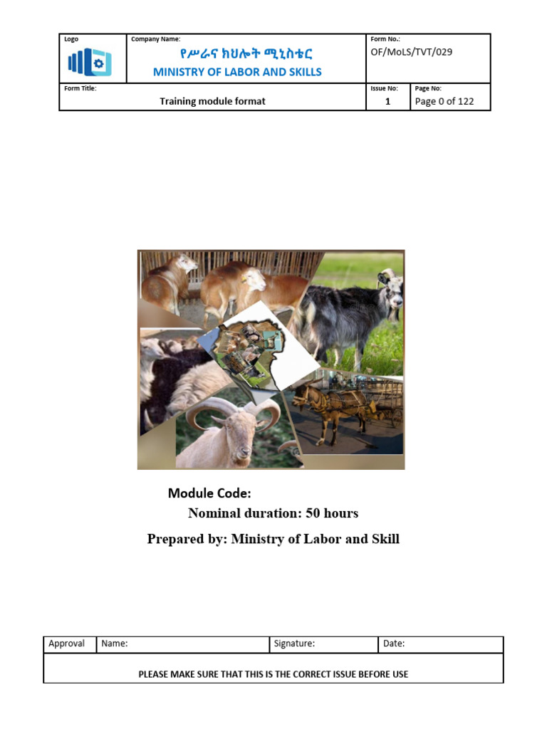 5-M-Conducting Sheep and Goat Production | PDF | Pastoralism | Agriculture