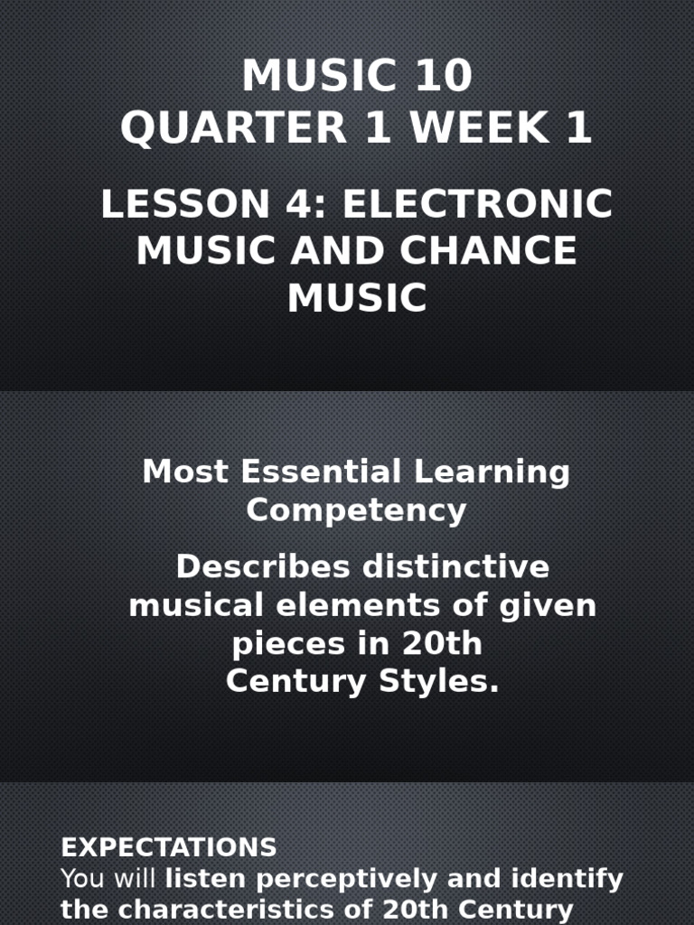 20th Century Electronic & Chance Music | PDF | Electronic Music | Composers