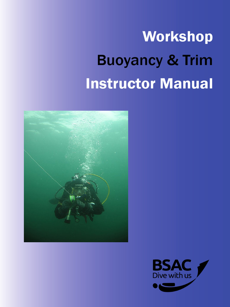 Buoyancy Workshop Instructor Manual | PDF | Scuba Diving | Underwater ...