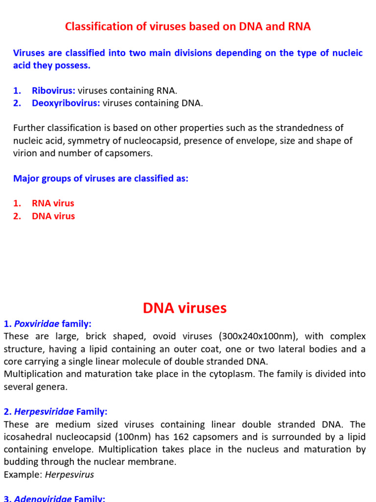 Virology - 080825 This Is A PPT of Virology | PDF | Virus | Rna