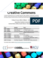 Creative Commons - Melbourne seminar - Program