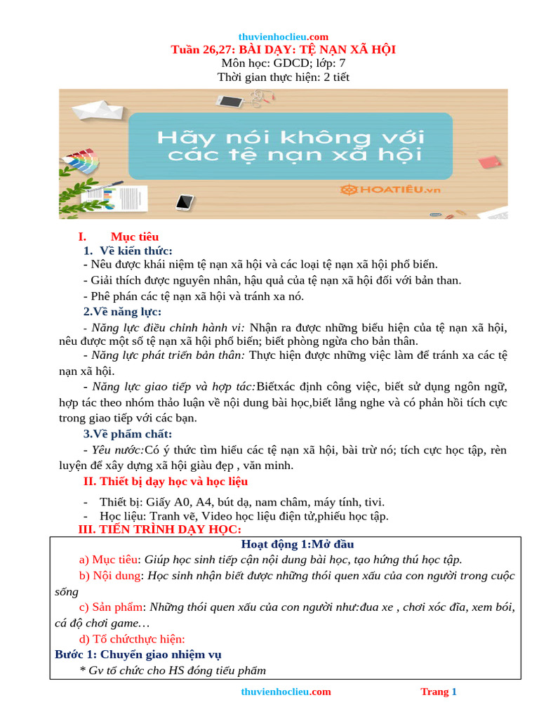 GA GDCD 7 Canh Dieu Bai 10 | PDF