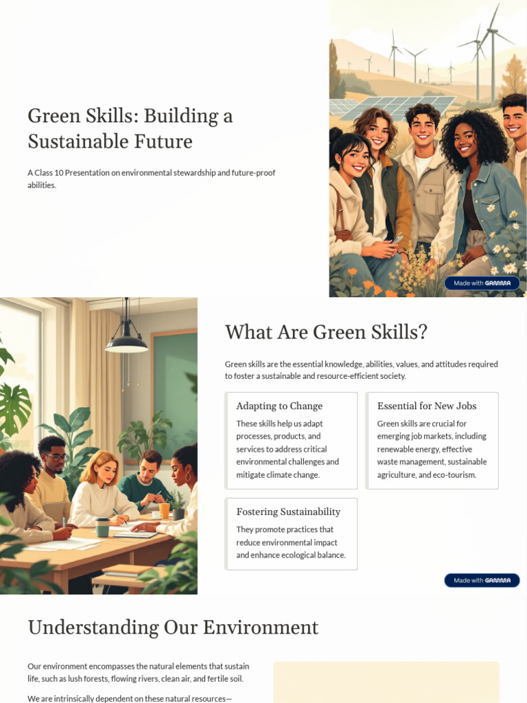 Green Skills | PDF | Sustainability | Sustainable Development