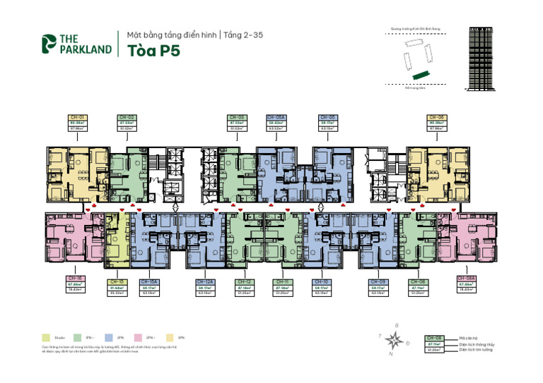 Layout Tầng Điển Hình - Tòa P5 (CT1D) - V1 - 051225 | PDF