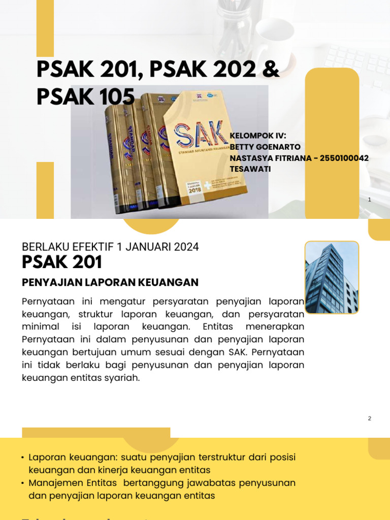 Panduan PSAK 201: Penyajian Laporan Keuangan | PDF
