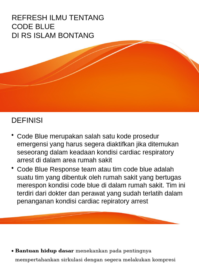 Prosedur Code Blue di RS Islam Bontang | PDF