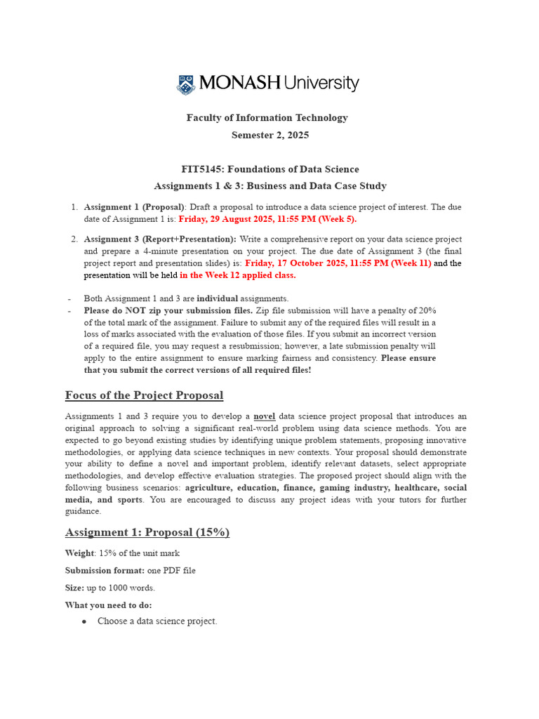Data Science Project Proposal Guidelines | PDF | Data Analysis | Peer ...