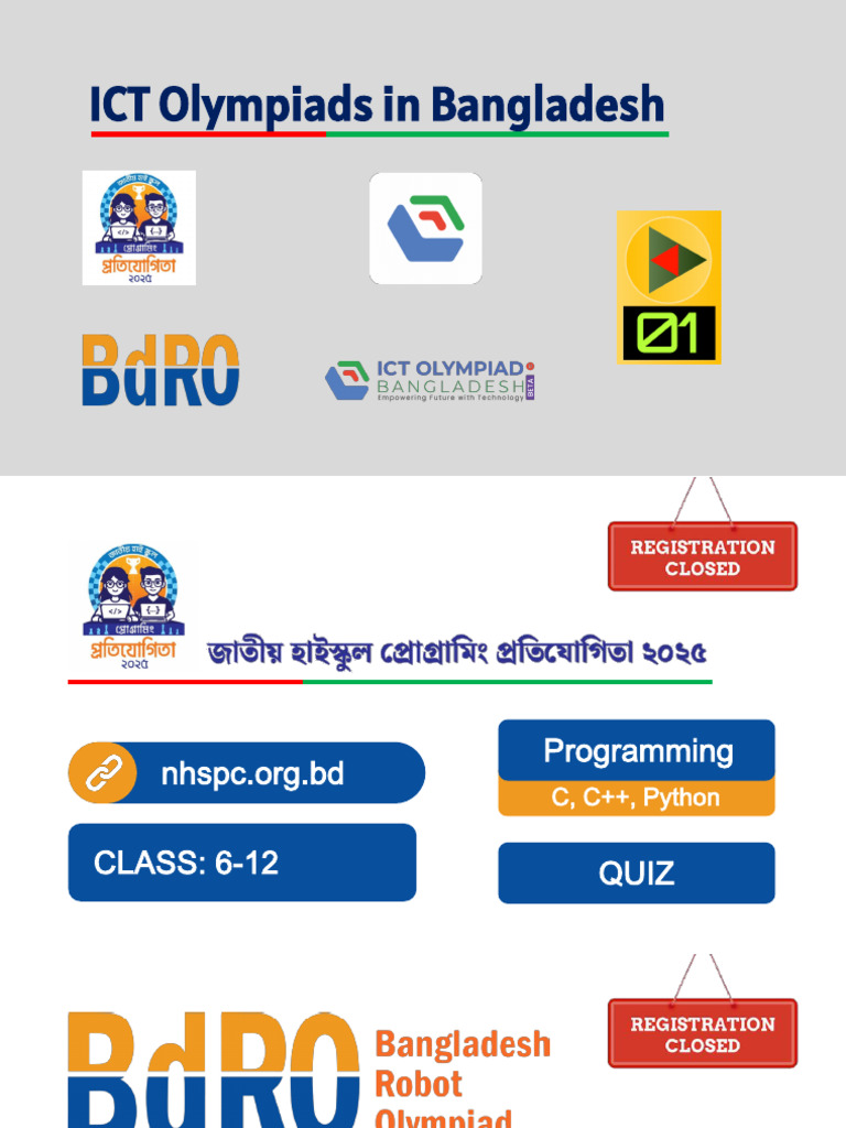 ICT Olympiads Overview in Bangladesh | PDF