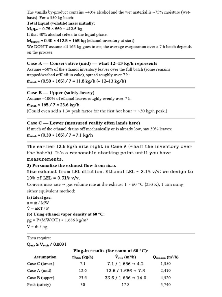 Perhitungan LEL | PDF | Ethanol | Thermodynamics