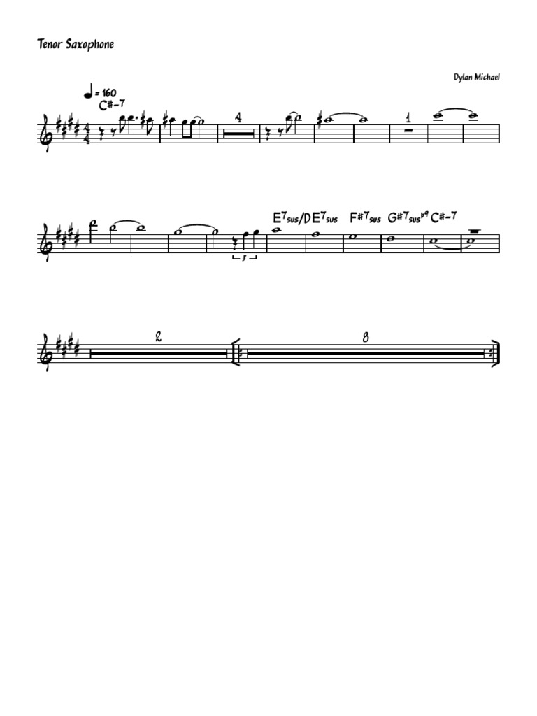 Untitled Tenor Saxophone | PDF