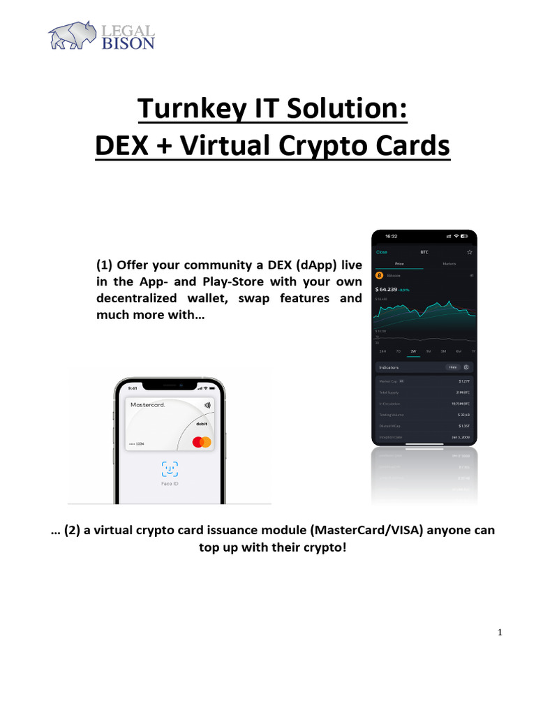 Turnkey DEX & Crypto Card Solution | PDF | Apple Pay | Cryptocurrency