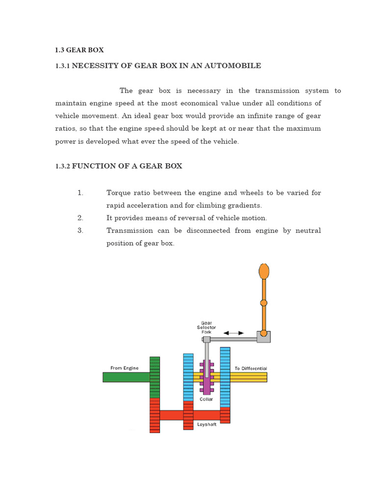 Gear Box Design and Functionality | PDF