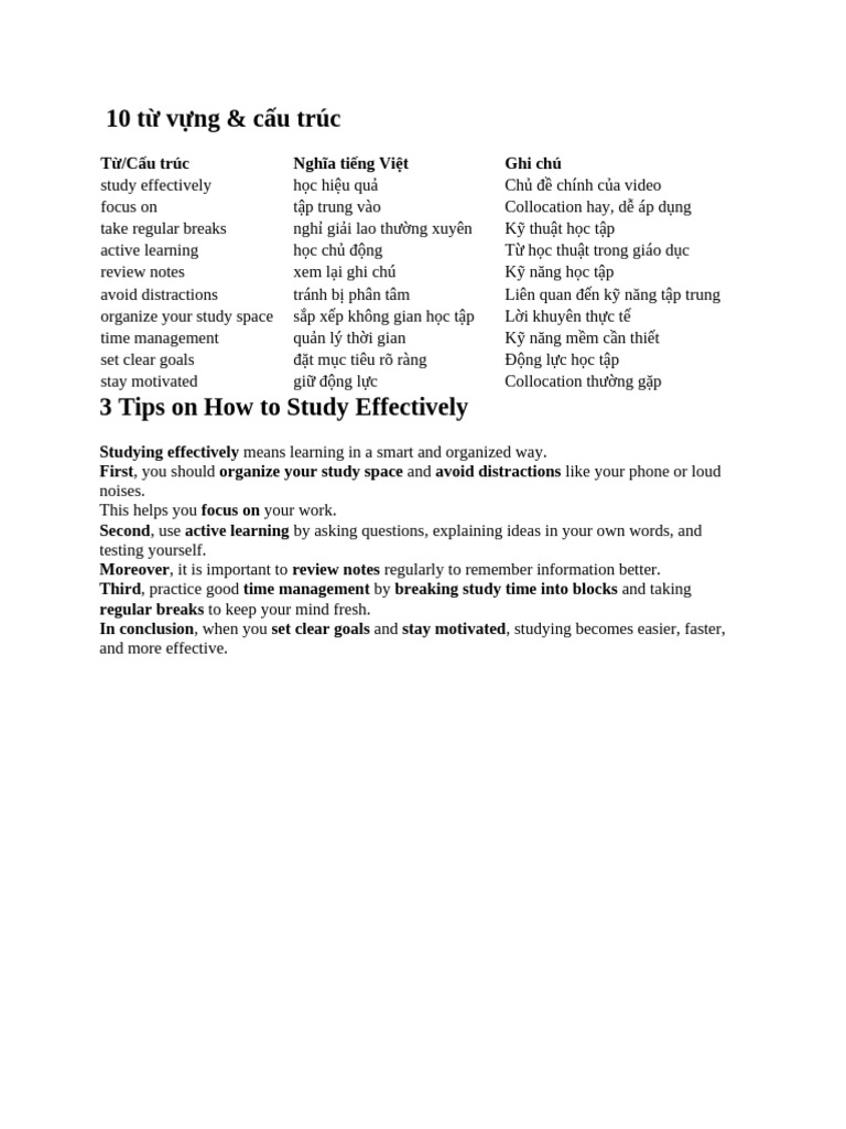 How To Study Effectively | PDF