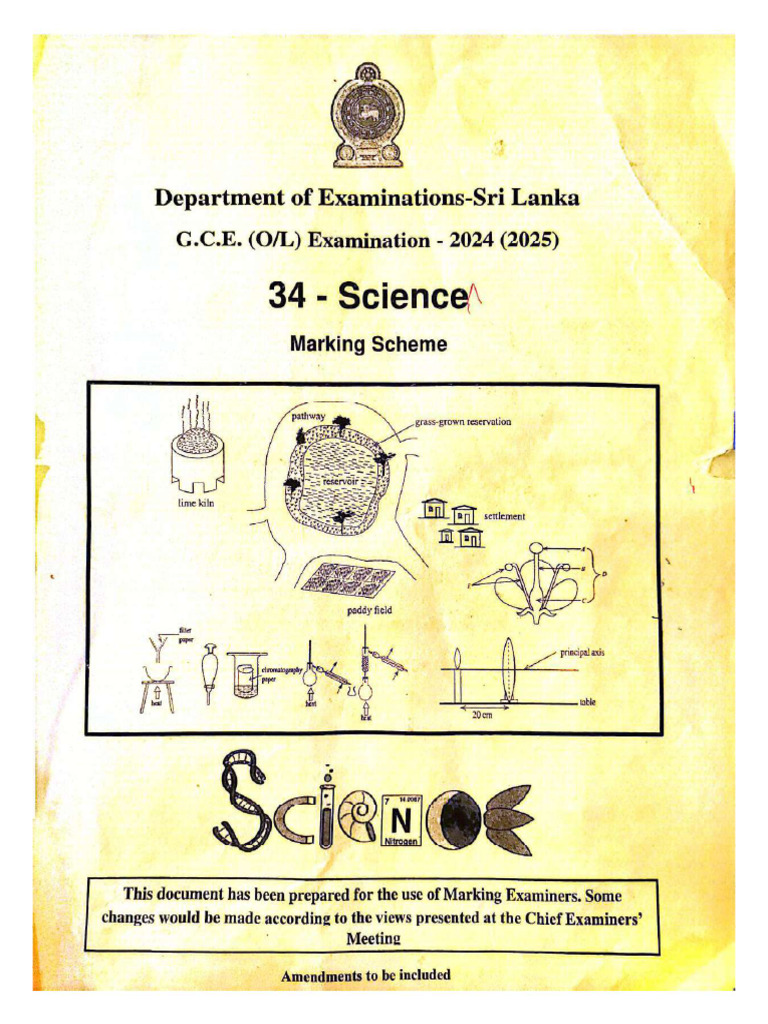 2021 Science Marking Scheme | PDF
