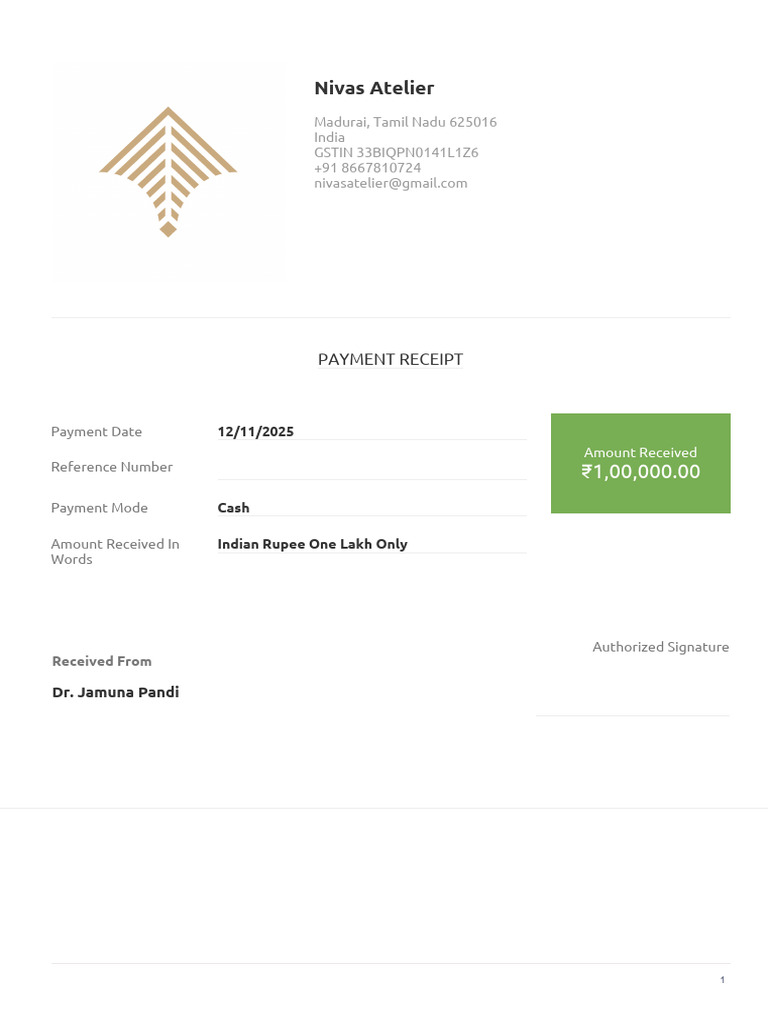 Payment Receipt for Invoice INV-00059 | PDF