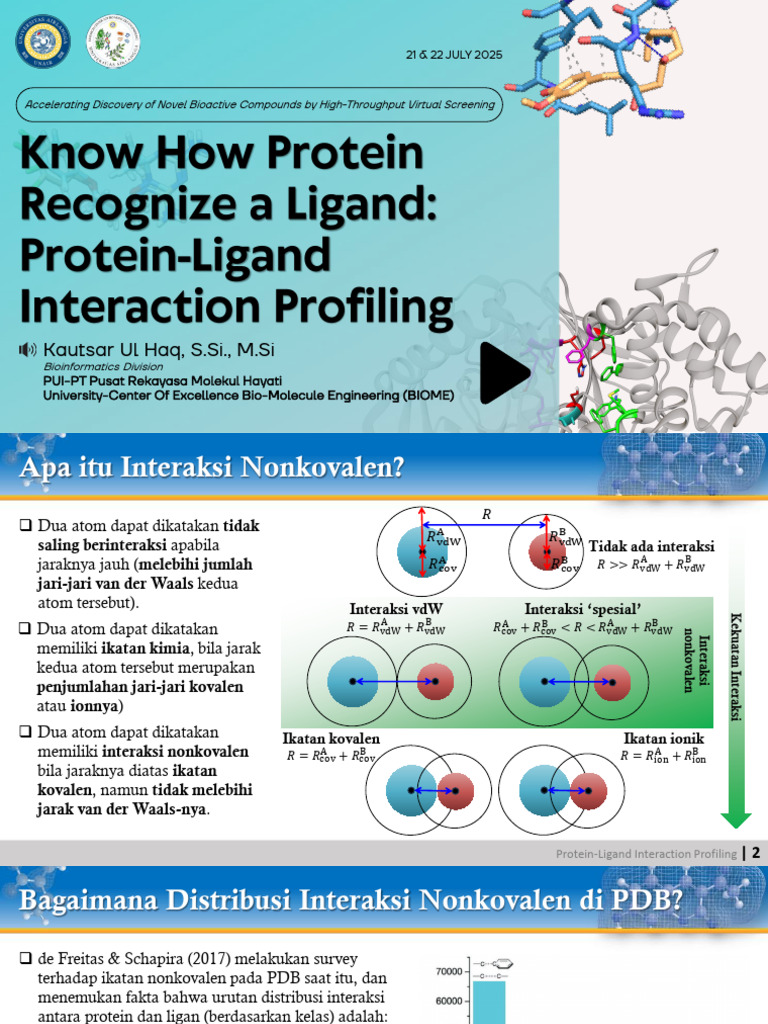 02-Protein Ligand Interaction Profiling | PDF
