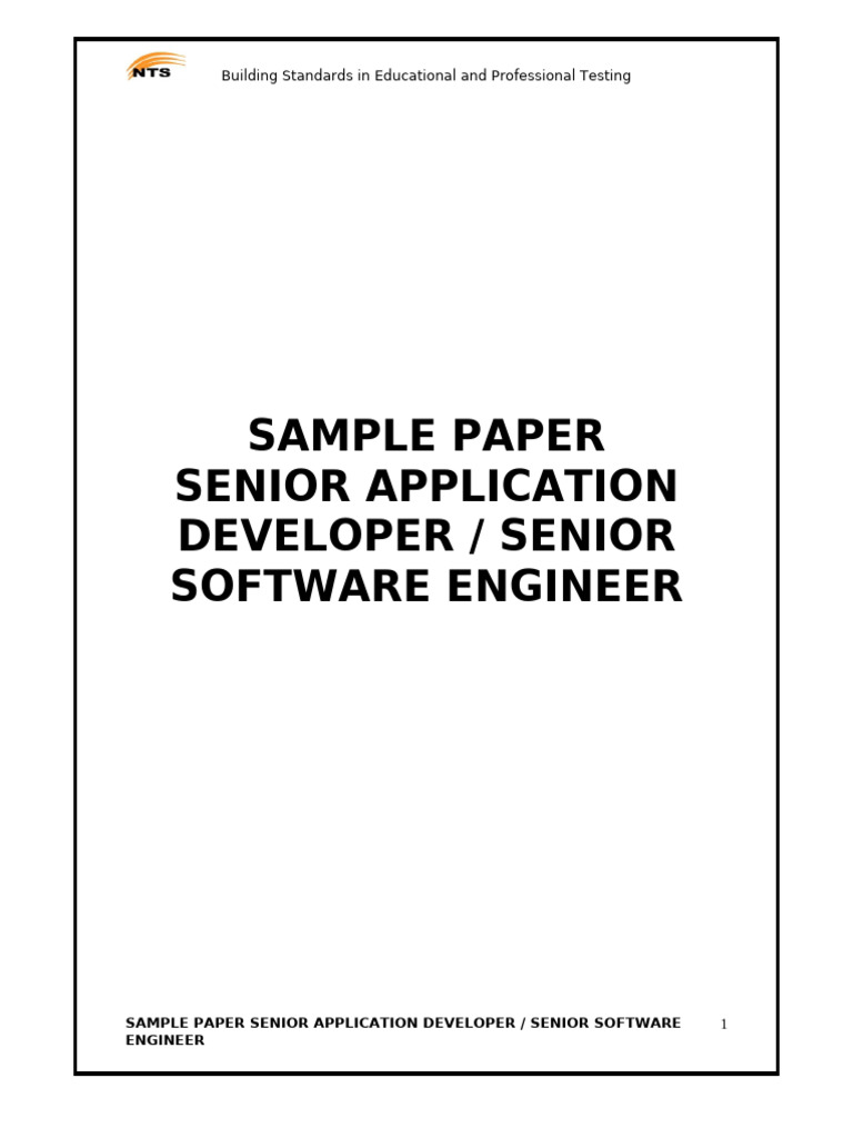 Senior Application Developer - Senior Software Engineer | PDF | Ajax ...