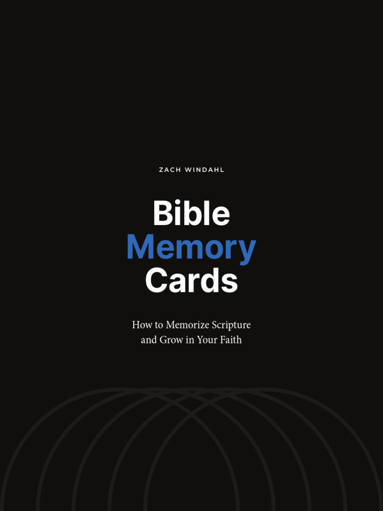 Bible Memory Cards | PDF | Jesus | Bible