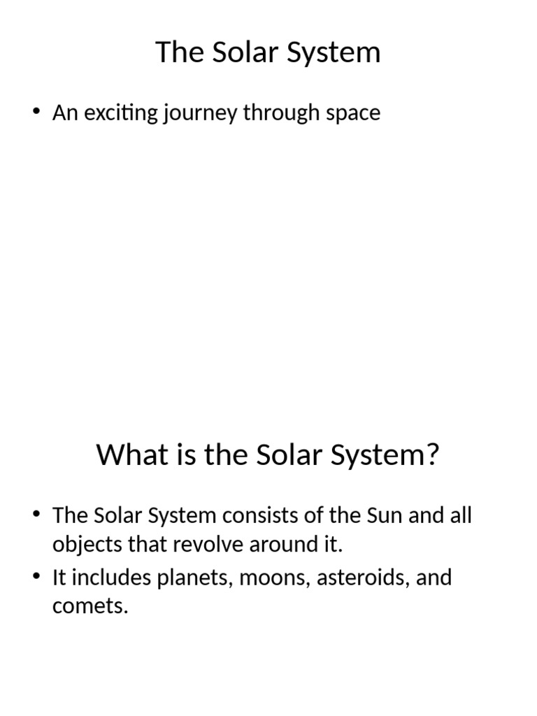 Overview of the Solar System | PDF