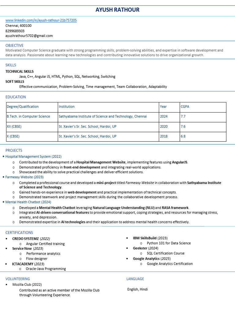 Ayush Rathour 8299689303 | PDF | Computer Programming | Analytics