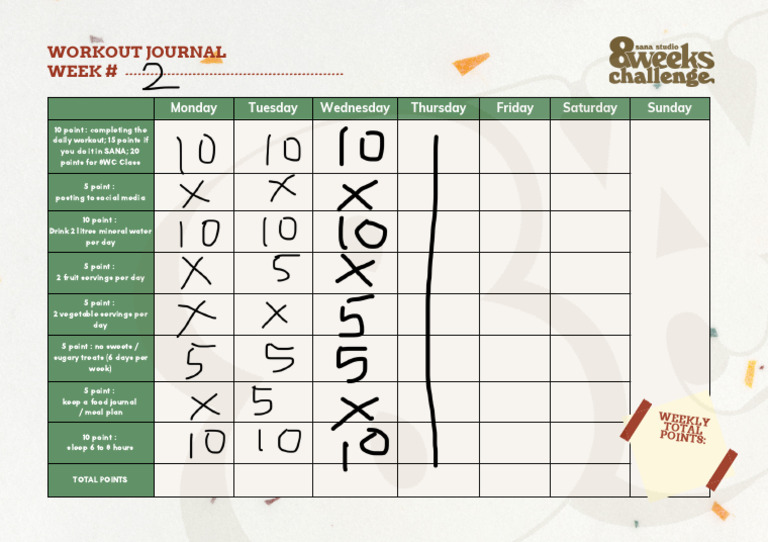 SANA8WC - WORKOUTJOURNAL | PDF