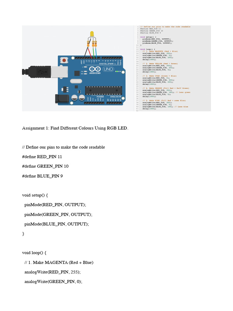 RGB LED Color Mixing and Patterns | PDF | Rgb Color Model | Light