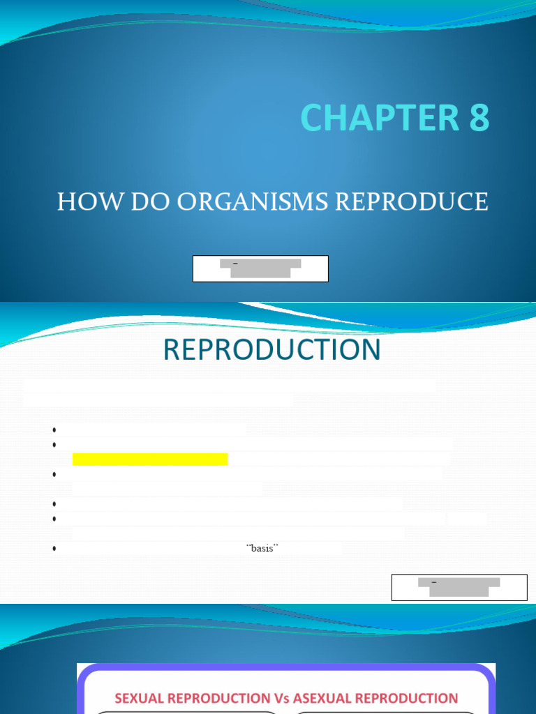 Organism Reproduction Explained | PDF | Flowers | Fertilisation